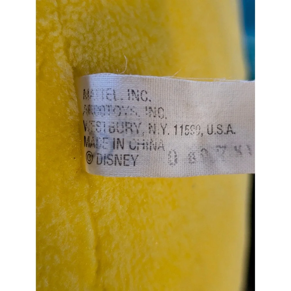 Jumbo Disney Flounder Plush Stuffed Animal Yellow Blue The Little Mermaid 21